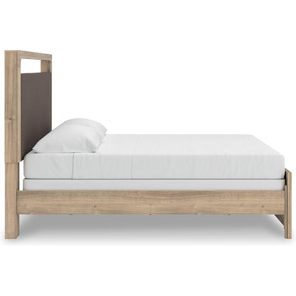 Signature Design by Ashley Kinlanni PCB1360B15 King Upholstered Panel Bed - American Furniture of Slidell