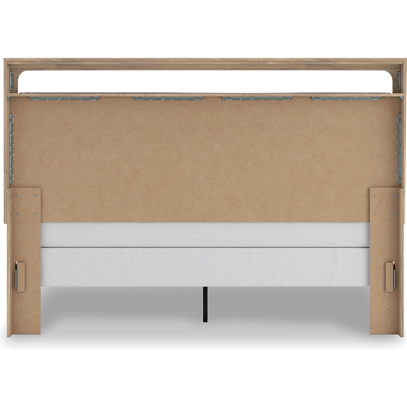 Signature Design by Ashley Kinlanni PCB1360B15 King Upholstered Panel Bed - American Furniture of Slidell