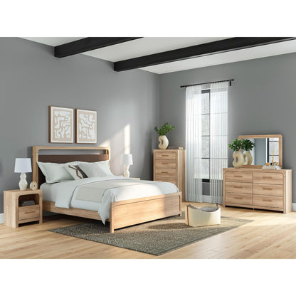 Signature Design by Ashley Kinlanni PCB1360B16 King Upholstered Platform Bed - American Furniture of Slidell