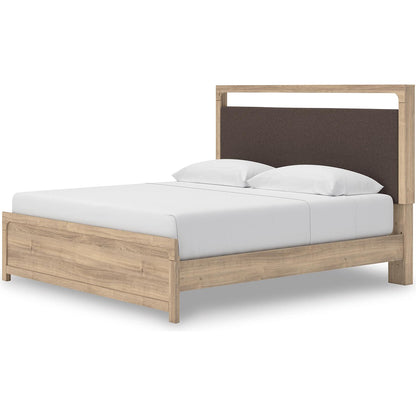 Signature Design by Ashley Kinlanni PCB1360B16 King Upholstered Platform Bed - American Furniture of Slidell