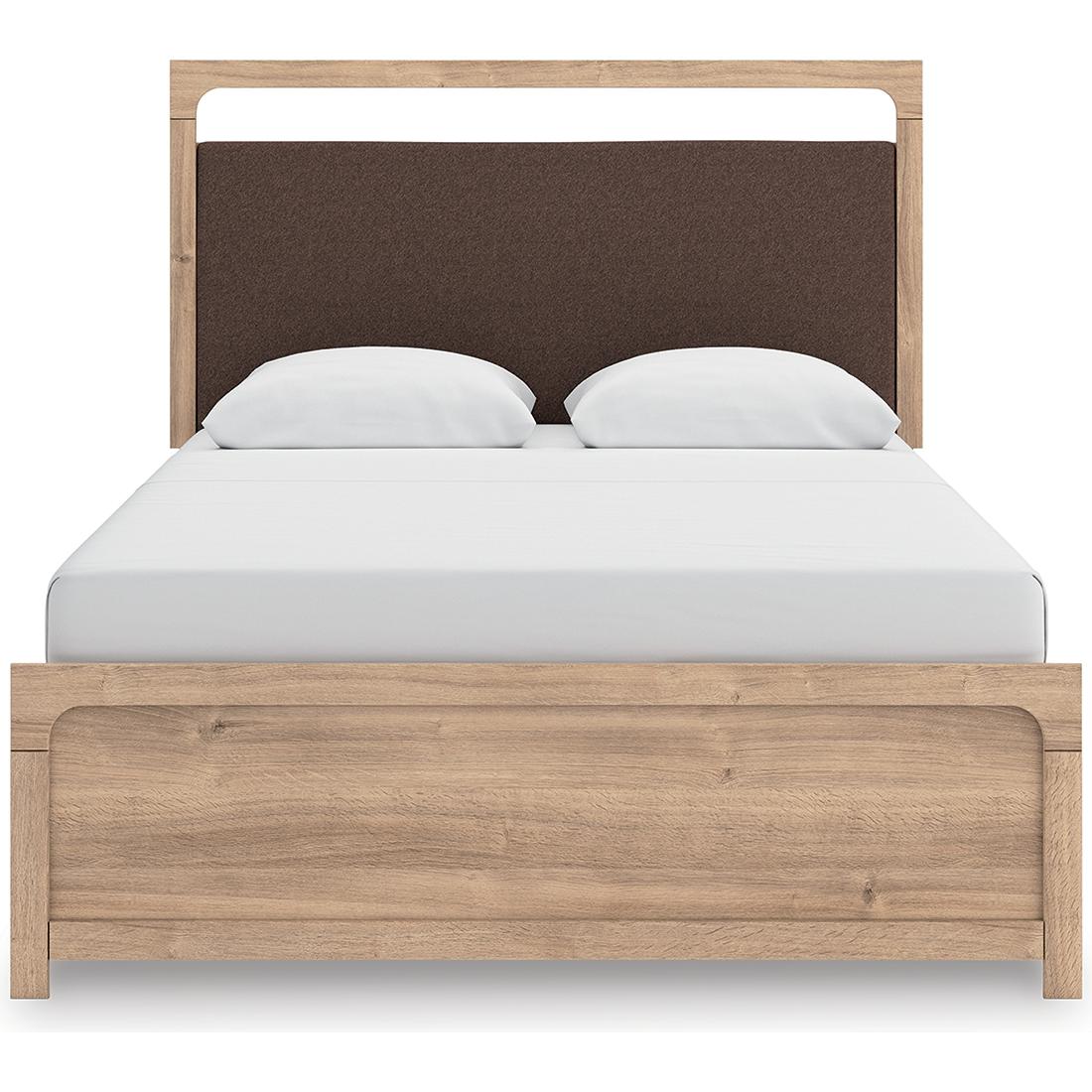 Signature Design by Ashley Kinlanni PCB1360B4 Queen Upholstered Panel Bed - American Furniture of Slidell