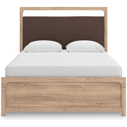 Signature Design by Ashley Kinlanni PCB1360B4 Queen Upholstered Panel Bed - American Furniture of Slidell