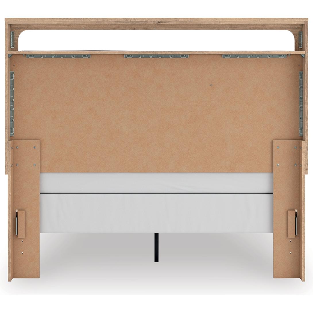 Signature Design by Ashley Kinlanni PCB1360B4 Queen Upholstered Panel Bed - American Furniture of Slidell