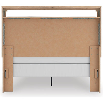 Signature Design by Ashley Kinlanni PCB1360B4 Queen Upholstered Panel Bed - American Furniture of Slidell