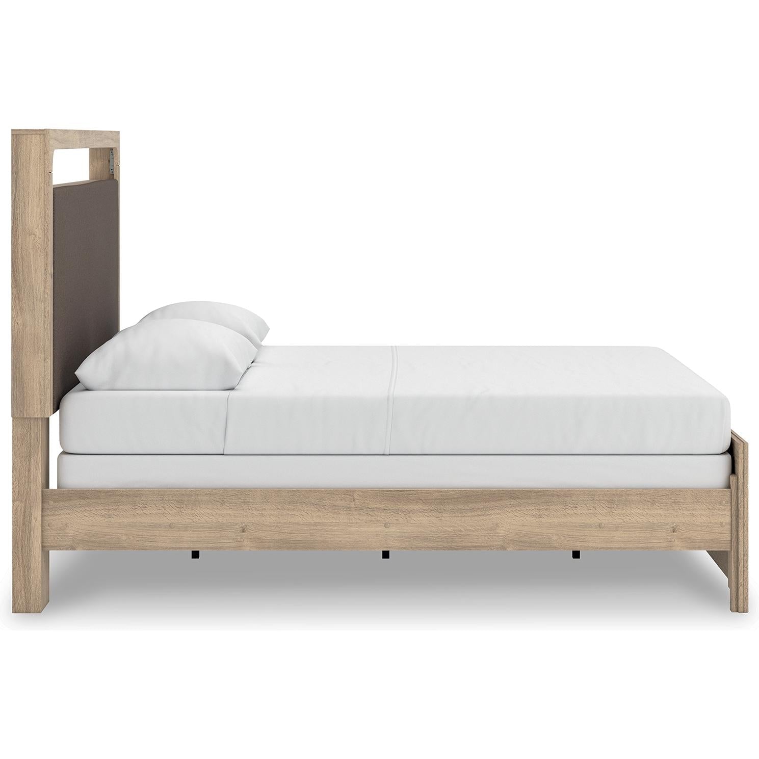 Signature Design by Ashley Kinlanni PCB1360B4 Queen Upholstered Panel Bed - American Furniture of Slidell