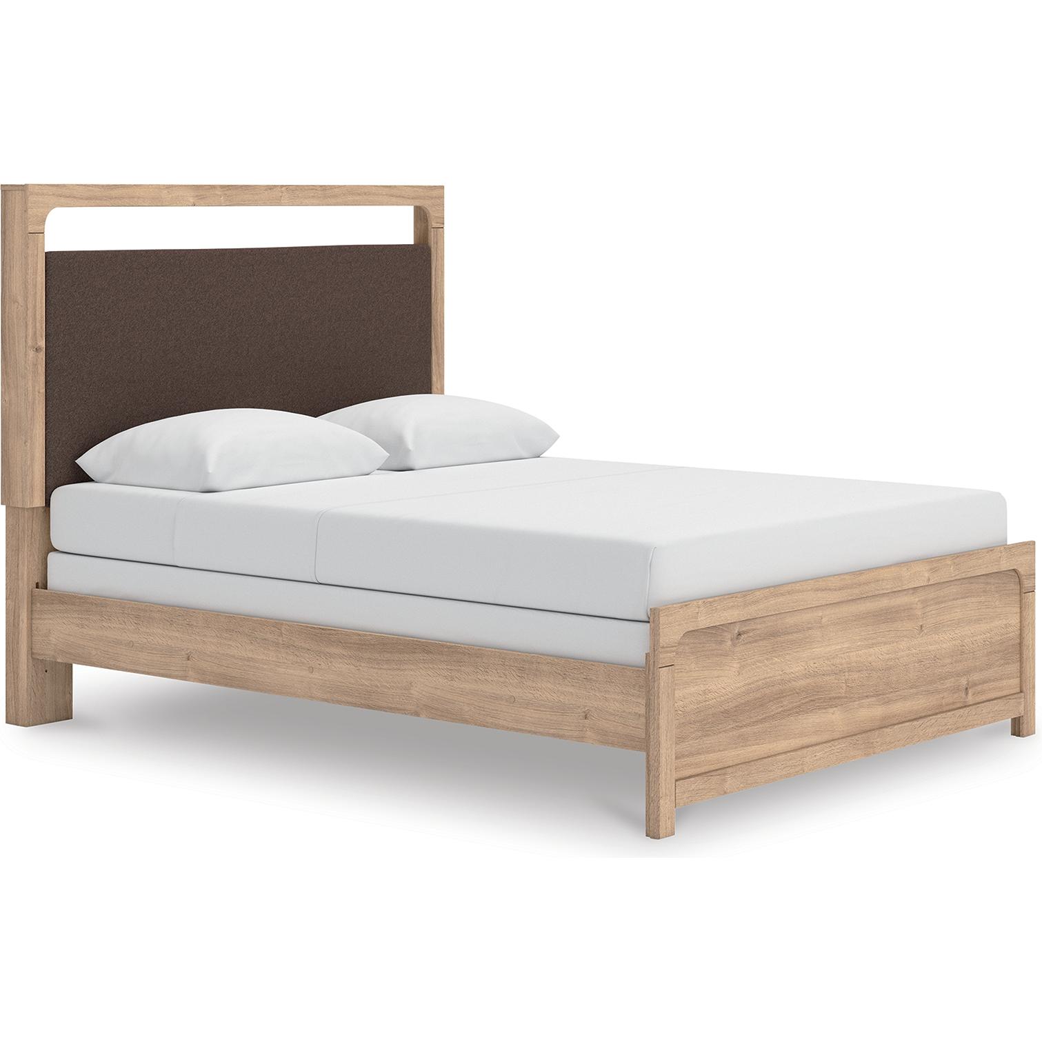 Signature Design by Ashley Kinlanni PCB1360B4 Queen Upholstered Panel Bed - American Furniture of Slidell
