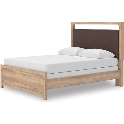 Signature Design by Ashley Kinlanni PCB1360B4 Queen Upholstered Panel Bed - American Furniture of Slidell