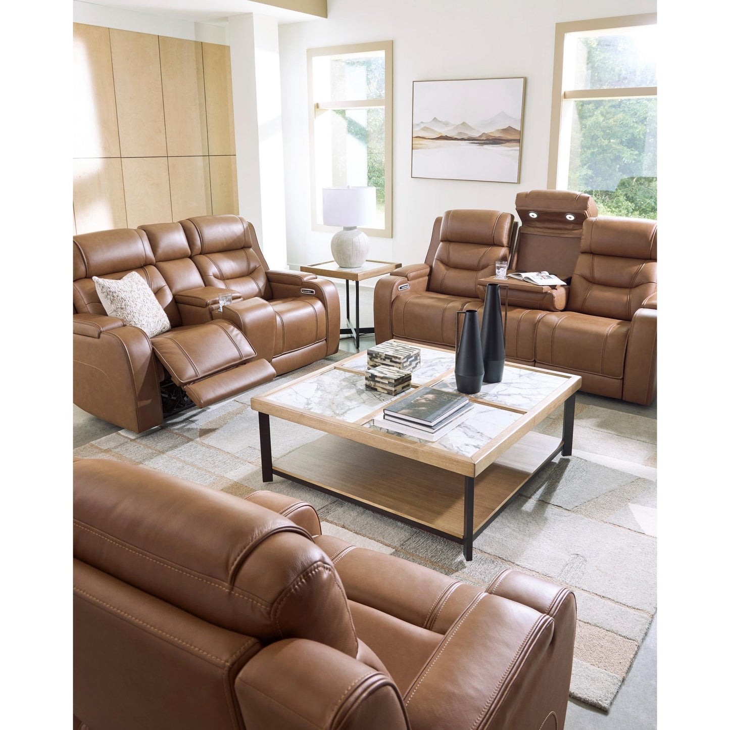 Signature Design by Ashley Knightington PCU1160013A Power Recliner with Audio Seating - American Furniture of Slidell