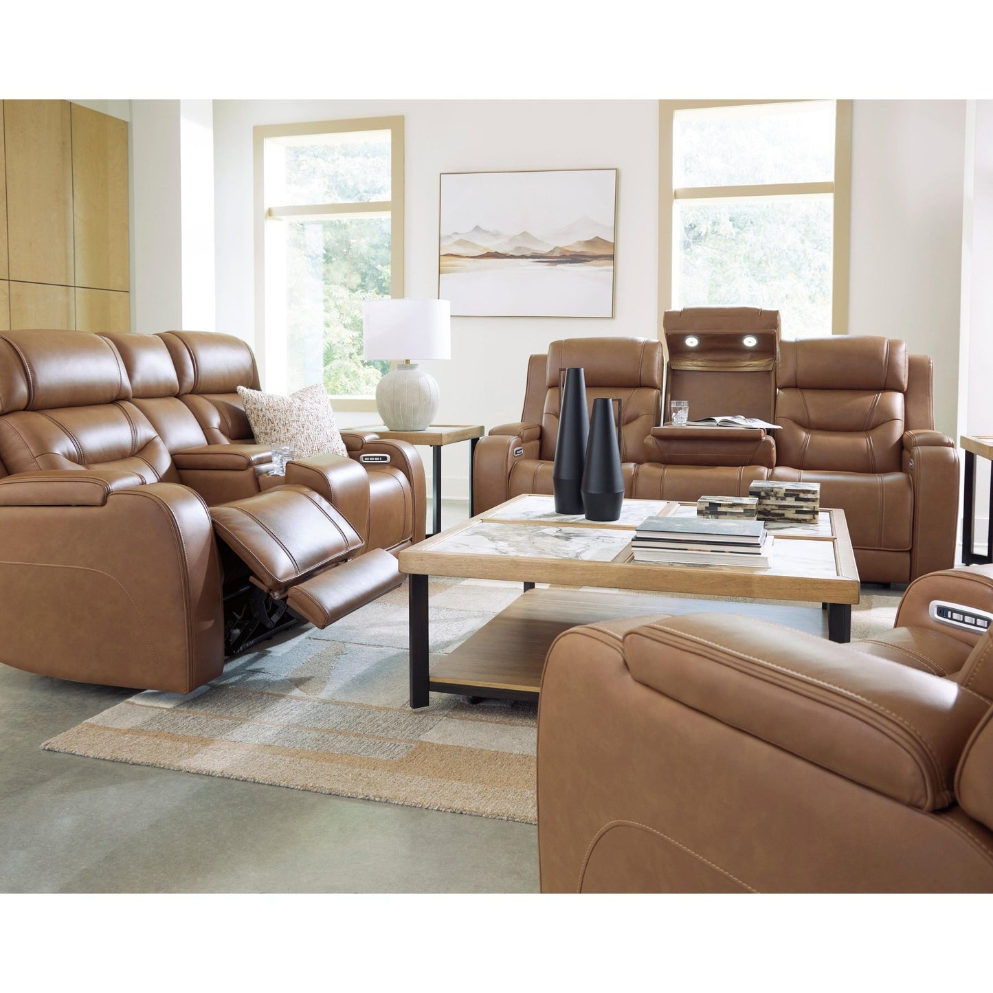 Signature Design by Ashley Knightington PCU1160013A Power Recliner with Audio Seating - American Furniture of Slidell