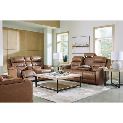 Signature Design by Ashley Knightington PCU1160015A Power Reclining Sofa with Audio Seating - American Furniture of Slidell