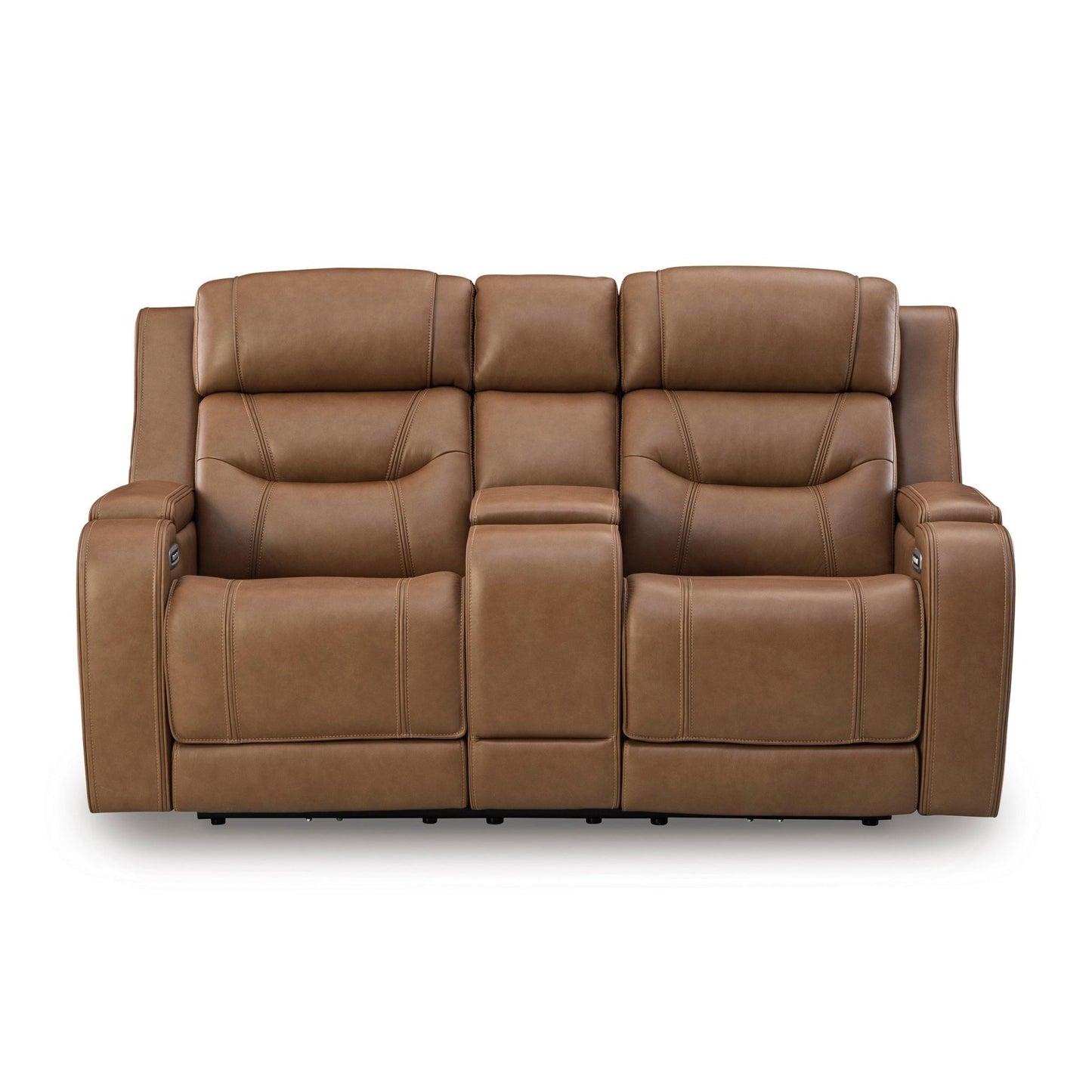 Signature Design by Ashley Knightington PCU1160018A Power Reclining Love with Audio Seating - American Furniture of Slidell