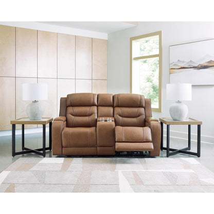 Signature Design by Ashley Knightington PCU1160018A Power Reclining Love with Audio Seating - American Furniture of Slidell