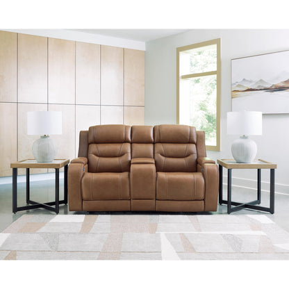 Signature Design by Ashley Knightington PCU1160018A Power Reclining Love with Audio Seating - American Furniture of Slidell