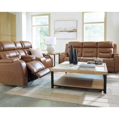 Signature Design by Ashley Knightington PCU1160018A Power Reclining Love with Audio Seating - American Furniture of Slidell