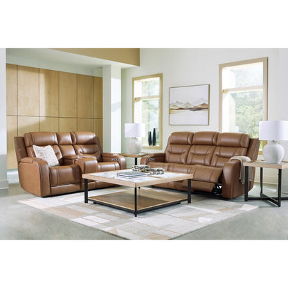 Signature Design by Ashley Knightington PCU1160018A Power Reclining Love with Audio Seating - American Furniture of Slidell