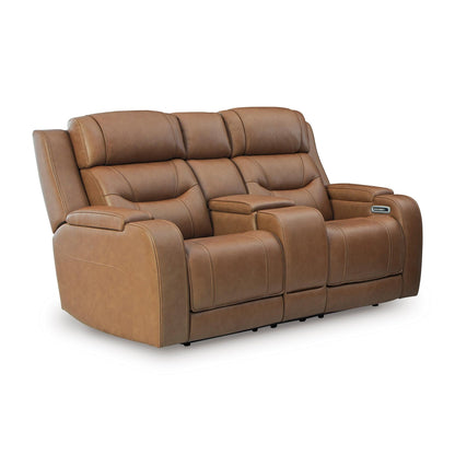Signature Design by Ashley Knightington PCU1160018A Power Reclining Love with Audio Seating - American Furniture of Slidell