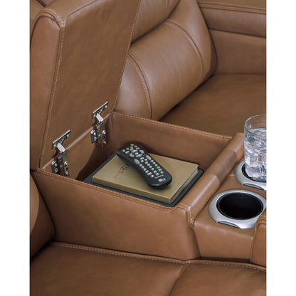 Signature Design by Ashley Knightington PCU1160018A Power Reclining Love with Audio Seating - American Furniture of Slidell
