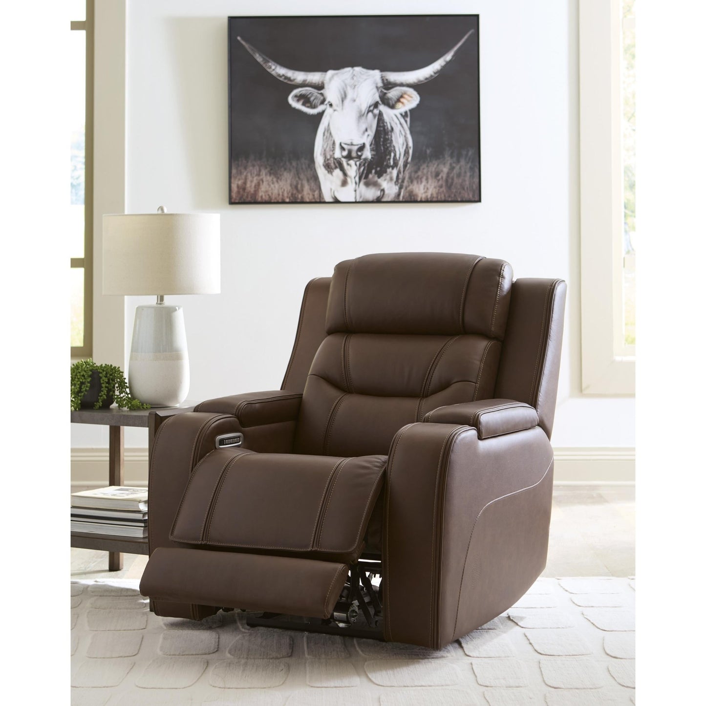 Signature Design by Ashley Knightington PCU1160213A Power Recliner with Audio Seating - American Furniture of Slidell