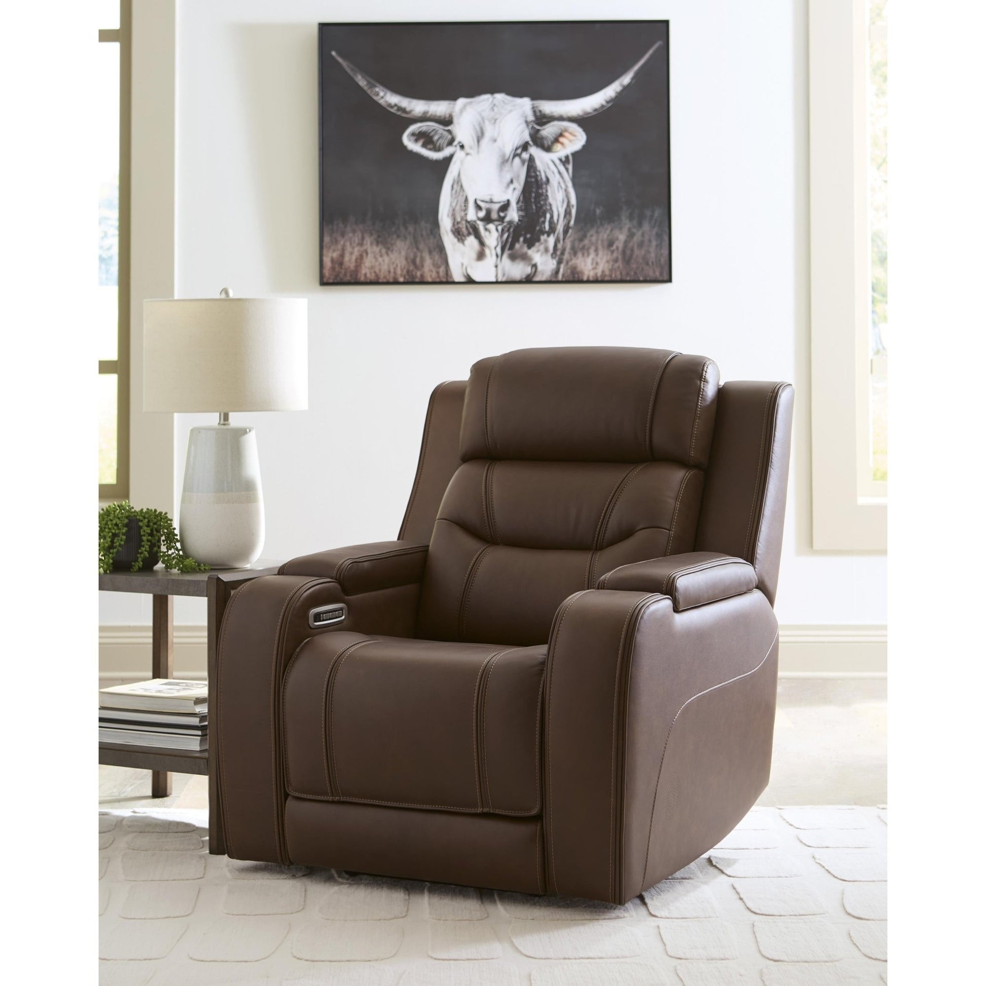 Signature Design by Ashley Knightington PCU1160213A Power Recliner with Audio Seating - American Furniture of Slidell