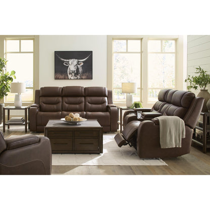 Signature Design by Ashley Knightington PCU1160215A Power Reclining Sofa with Audio Seating - American Furniture of Slidell