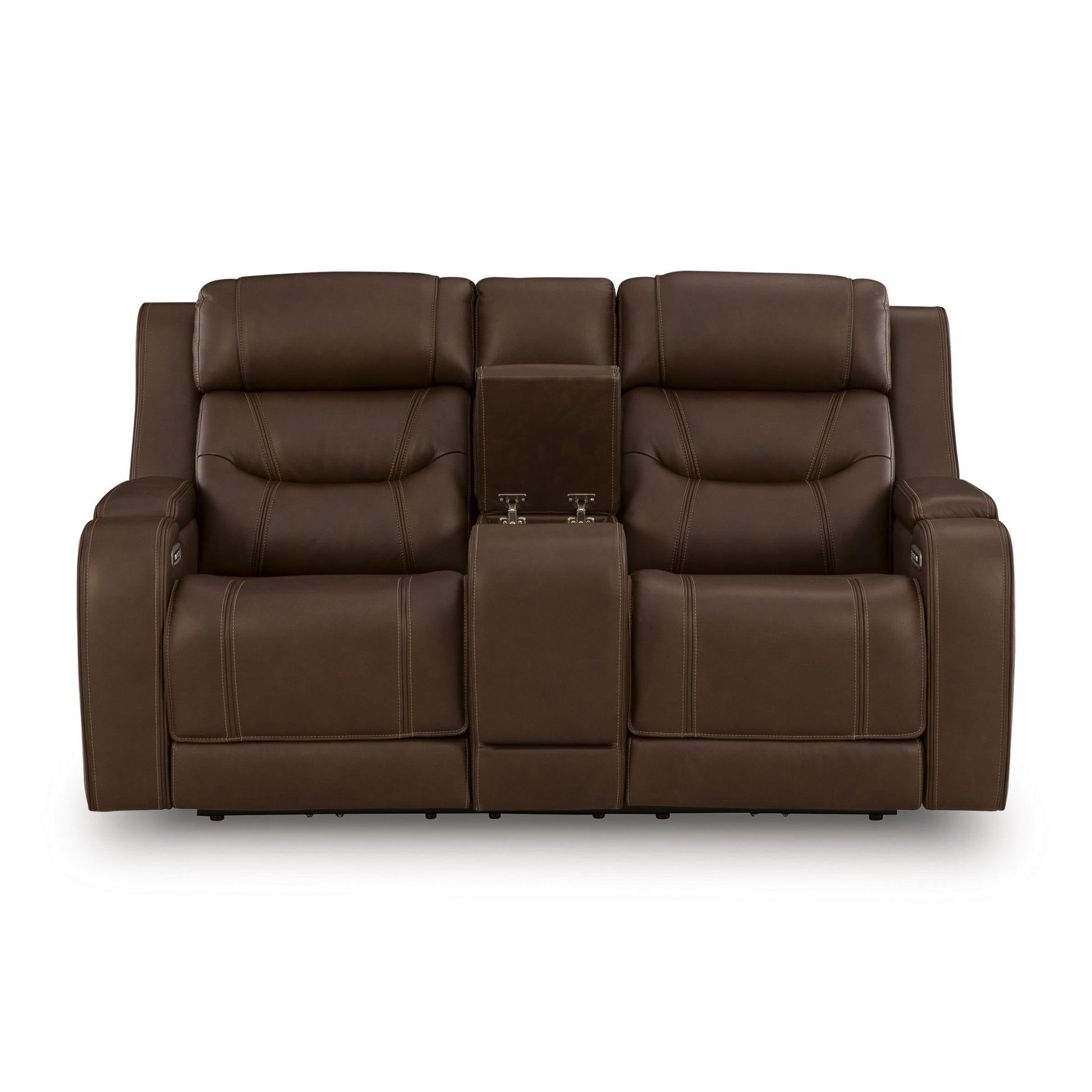 Signature Design by Ashley Knightington PCU1160218A Power Reclining Love with Audio Seating - American Furniture of Slidell