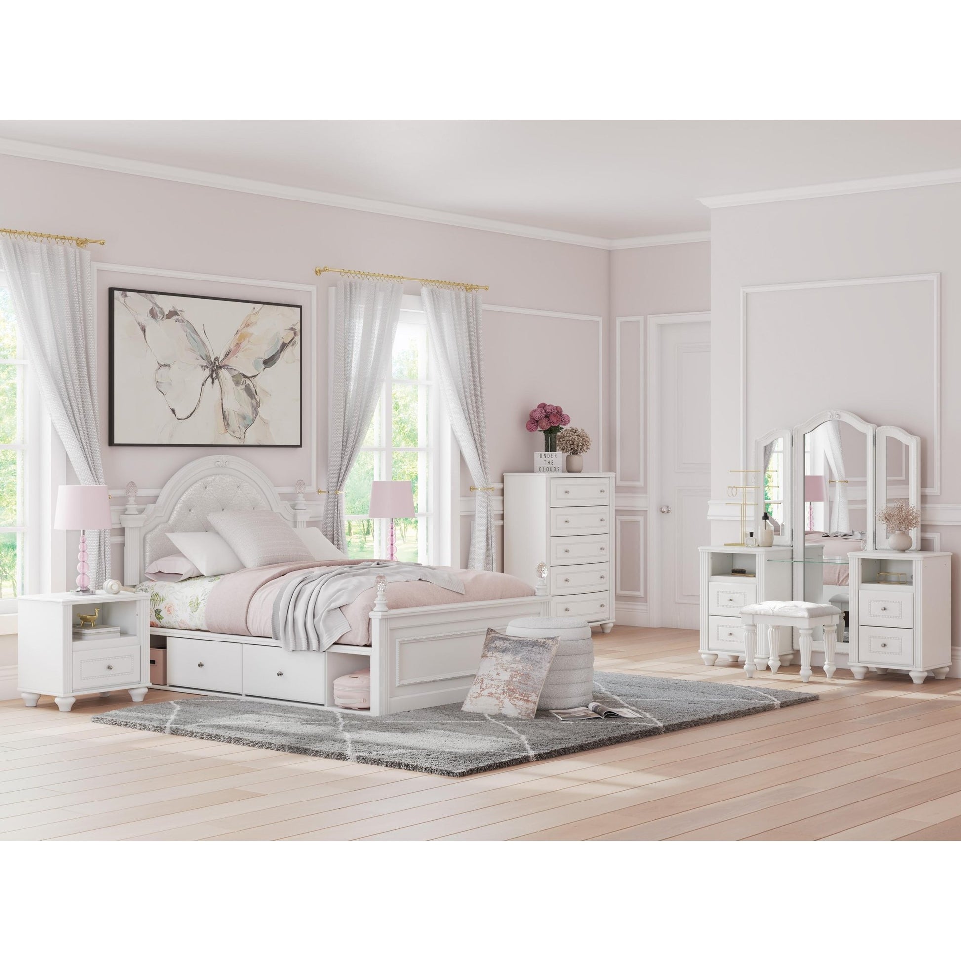 Signature Design by Ashley Kozlani 1 - Drawer Nightstand PCB1819 - 91 - American Furniture of Slidell