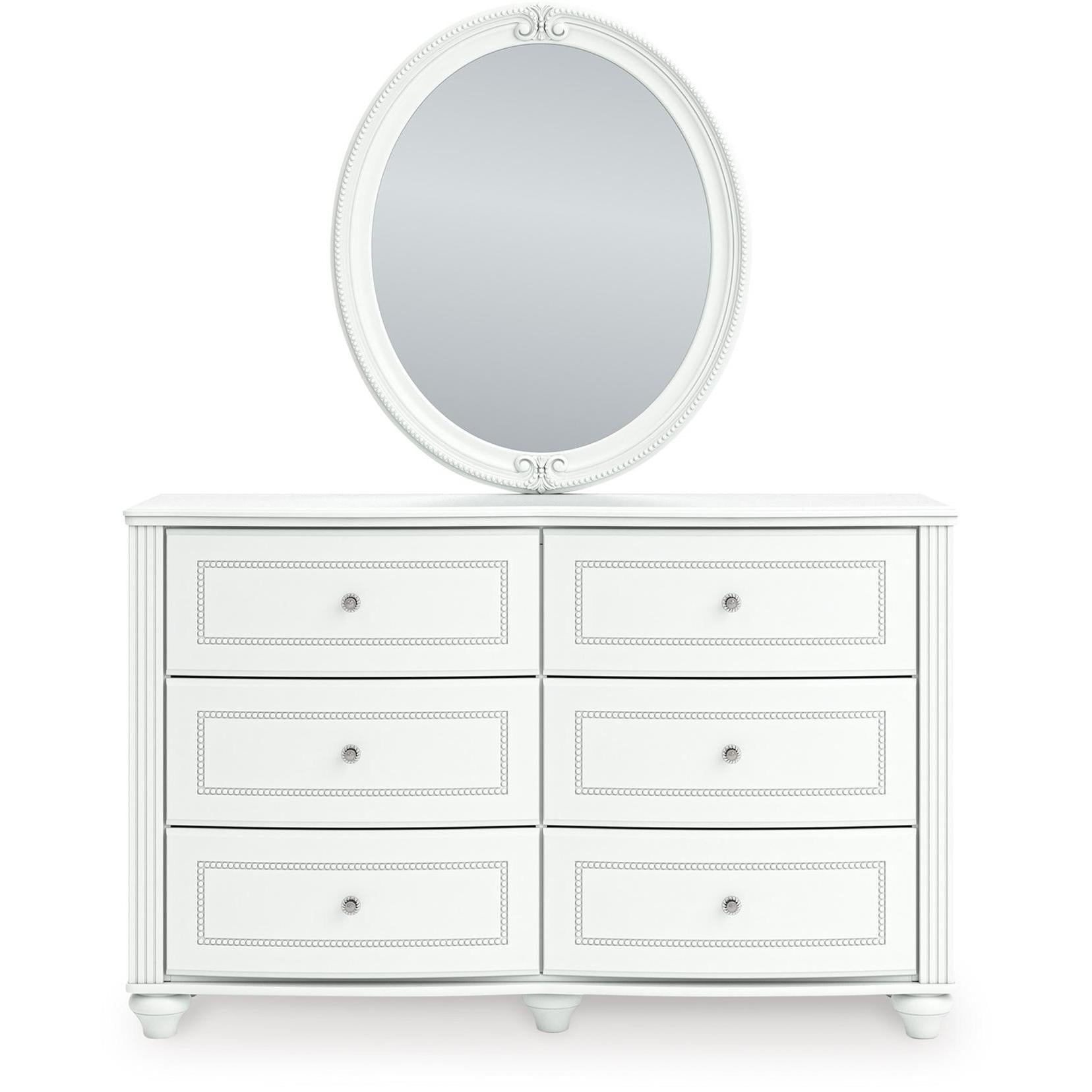 Signature Design by Ashley Kozlani 6 - Drawer Dresser with Mirror PCB1819 - 21/PCB1819 - 26 - American Furniture of Slidell