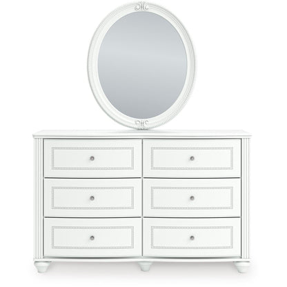 Signature Design by Ashley Kozlani 6 - Drawer Dresser with Mirror PCB1819 - 21/PCB1819 - 26 - American Furniture of Slidell