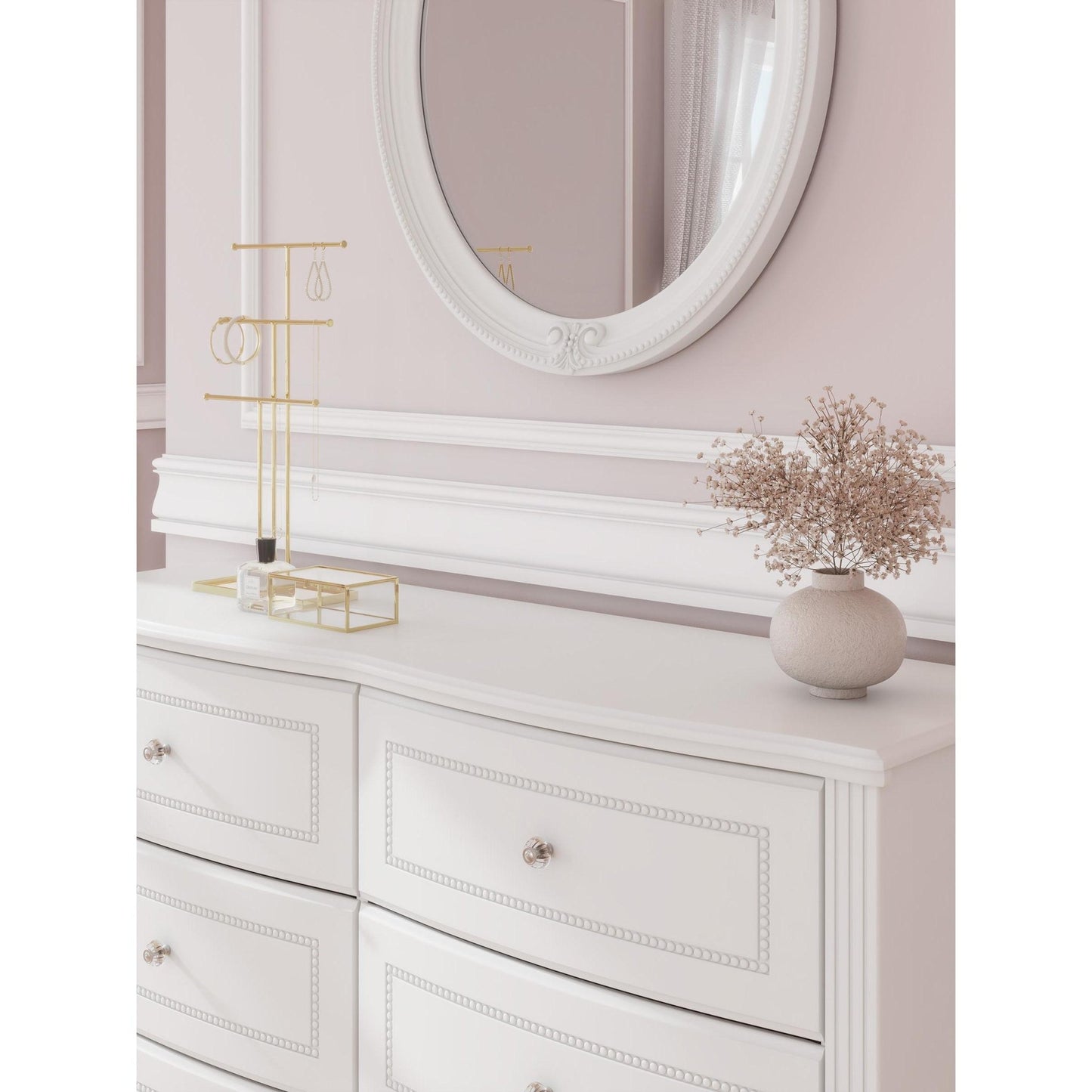 Signature Design by Ashley Kozlani 6 - Drawer Dresser with Mirror PCB1819 - 21/PCB1819 - 26 - American Furniture of Slidell