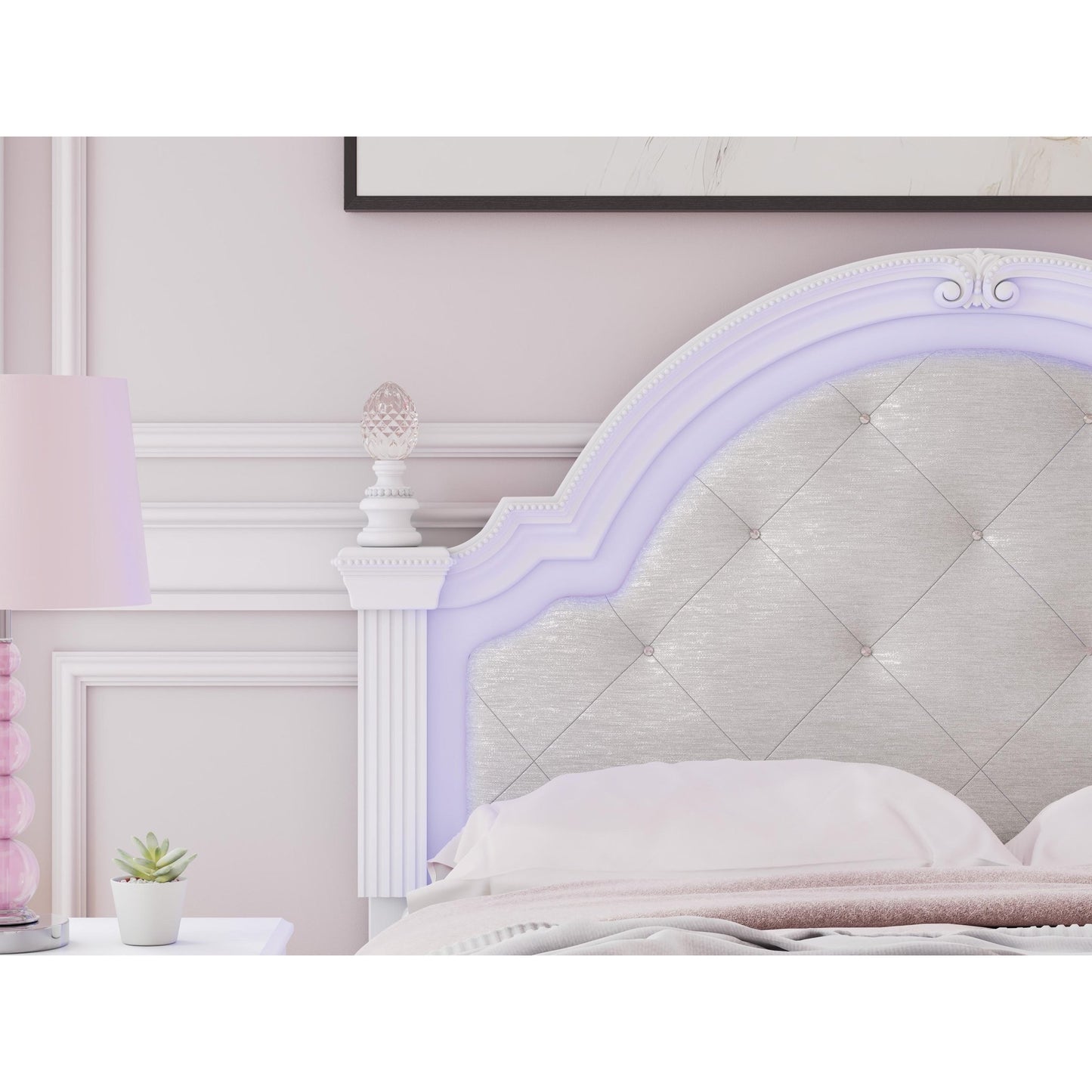 Signature Design by Ashley Kozlani Full Upholstered Panel Bed PCB1819 - 187/PCB1819 - 84/PCB1819 - 86 - American Furniture of Slidell