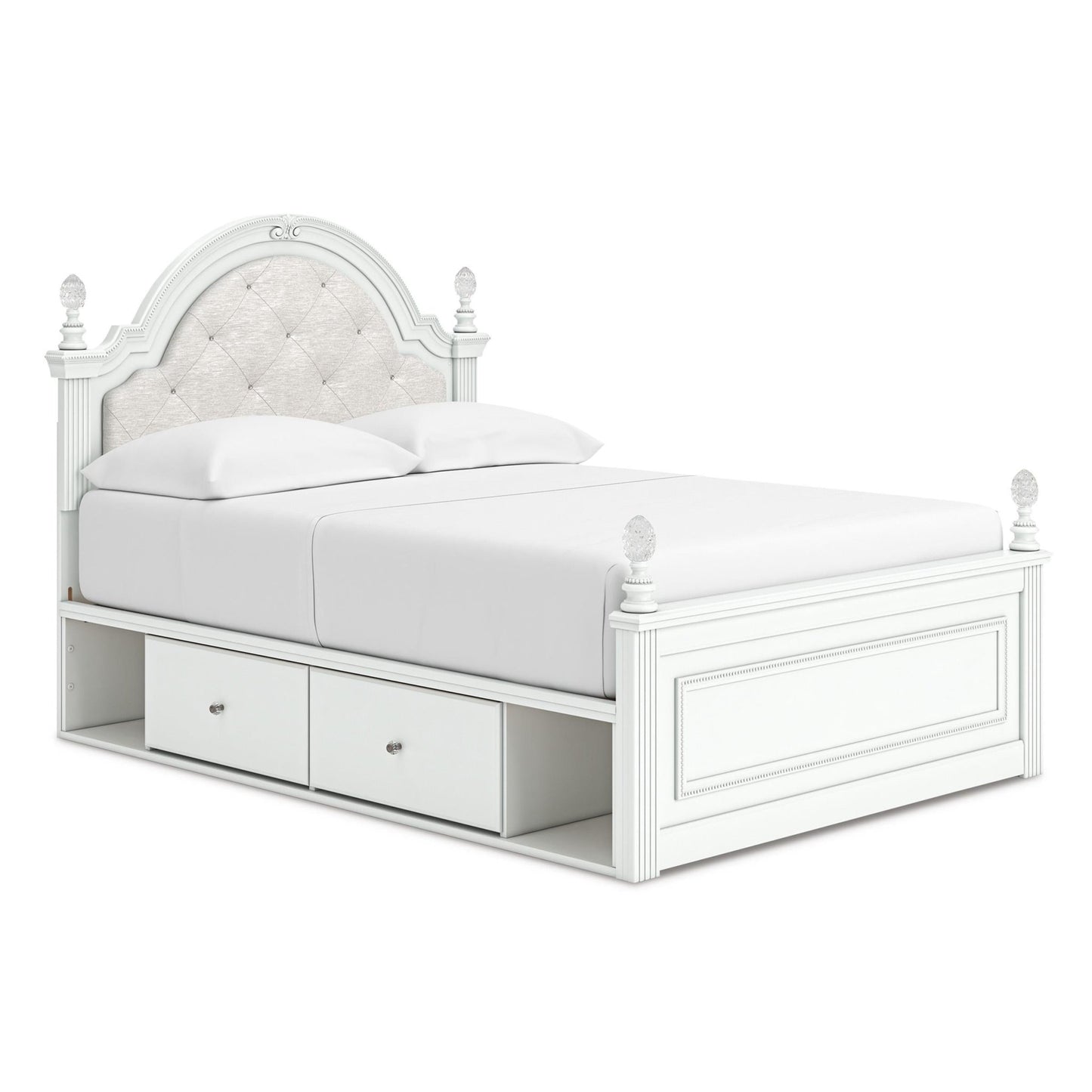 Signature Design by Ashley Kozlani Full Upholstered Panel Bed with Storage PCB1819 - 187/PCB1819 - 150/PCB1819 - 84/B100 - 12 - American Furniture of Slidell