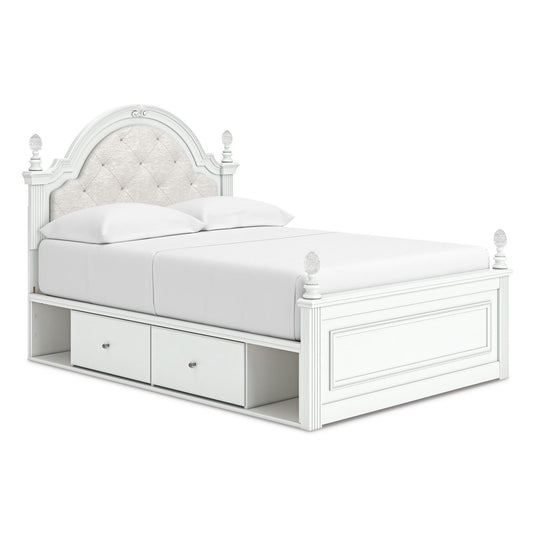 Signature Design by Ashley Kozlani Full Upholstered Panel Bed with Storage PCB1819 - 187/PCB1819 - 150/PCB1819 - 84/B100 - 12 - American Furniture of Slidell