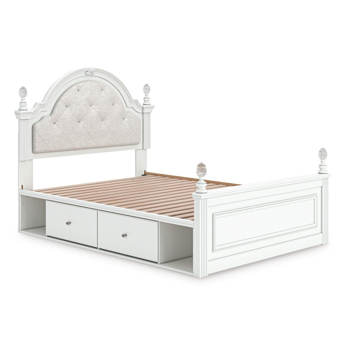 Signature Design by Ashley Kozlani Full Upholstered Panel Bed with Storage PCB1819 - 187/PCB1819 - 150/PCB1819 - 84/B100 - 12 - American Furniture of Slidell