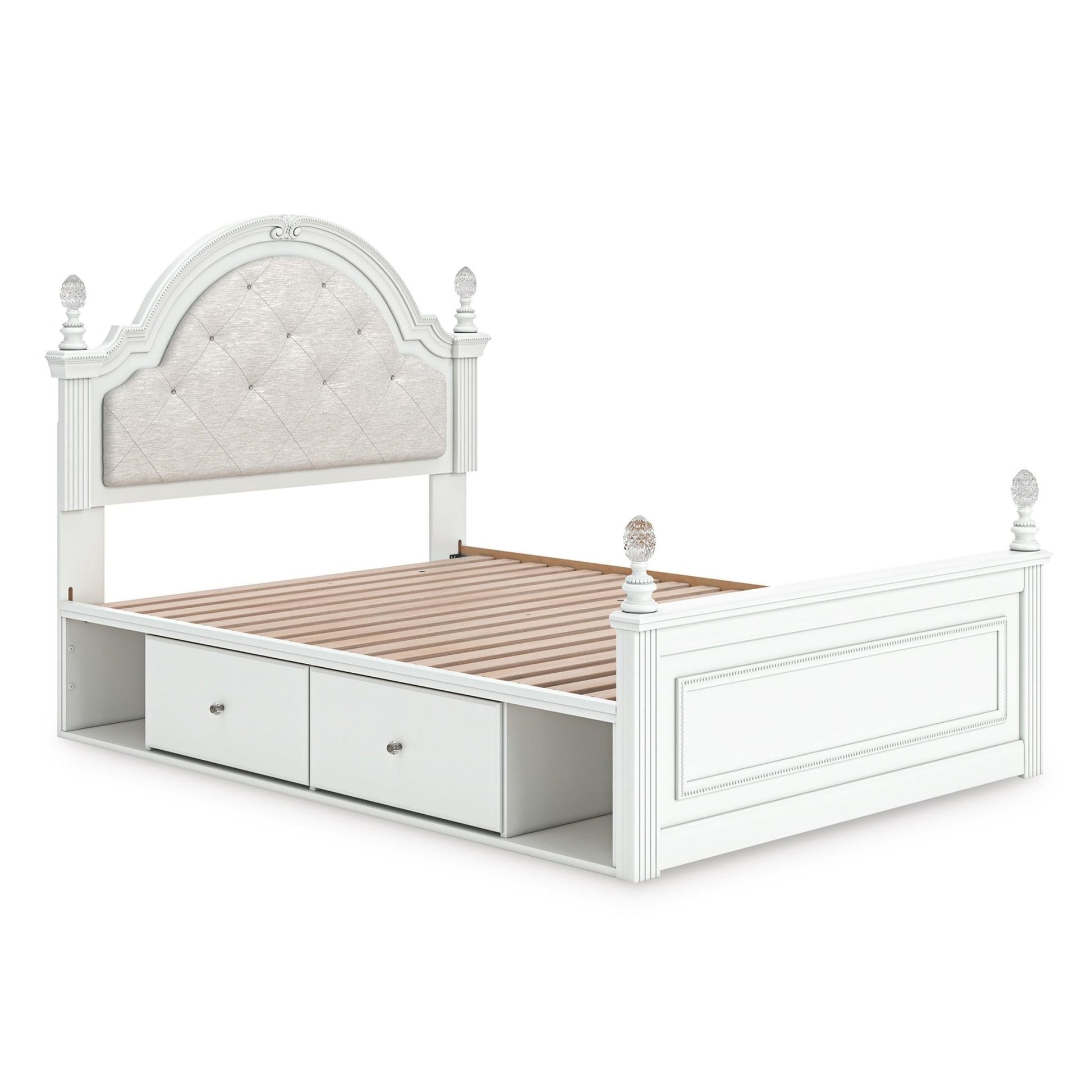 Signature Design by Ashley Kozlani Full Upholstered Panel Bed with Storage PCB1819 - 187/PCB1819 - 150/PCB1819 - 84/B100 - 12 - American Furniture of Slidell