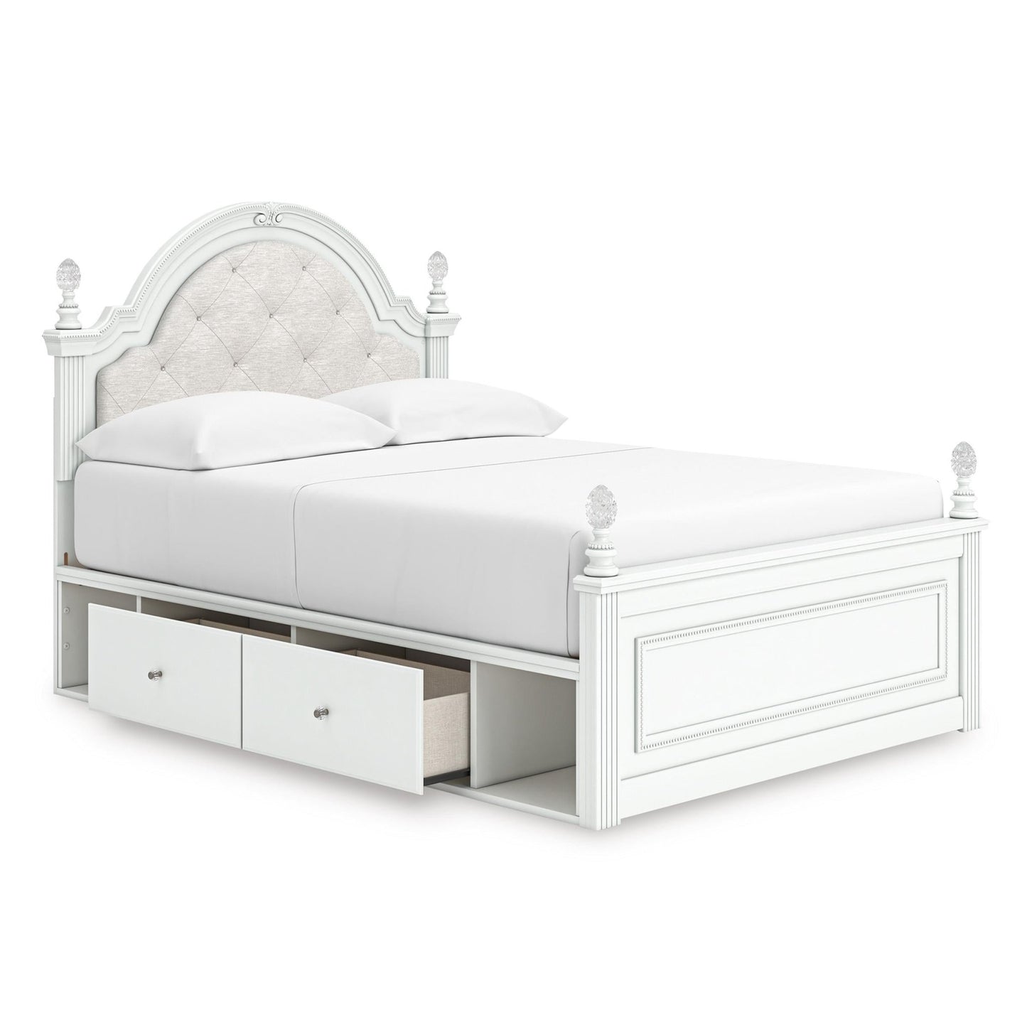 Signature Design by Ashley Kozlani Full Upholstered Panel Bed with Storage PCB1819 - 187/PCB1819 - 150/PCB1819 - 84/B100 - 12 - American Furniture of Slidell