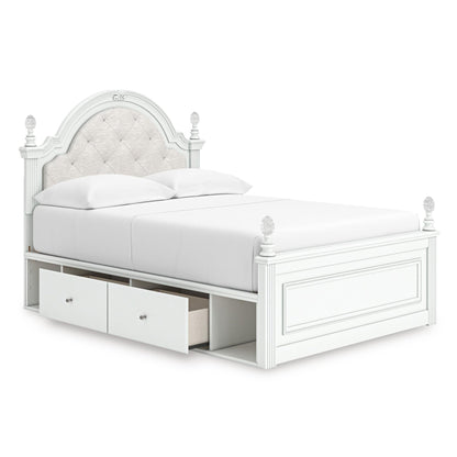 Signature Design by Ashley Kozlani Full Upholstered Panel Bed with Storage PCB1819 - 187/PCB1819 - 150/PCB1819 - 84/B100 - 12 - American Furniture of Slidell