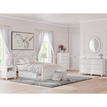Signature Design by Ashley Kozlani Full Upholstered Panel Bed with Storage PCB1819 - 187/PCB1819 - 150/PCB1819 - 84/B100 - 12 - American Furniture of Slidell