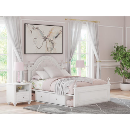 Signature Design by Ashley Kozlani Full Upholstered Panel Bed with Storage PCB1819 - 187/PCB1819 - 150/PCB1819 - 84/B100 - 12 - American Furniture of Slidell