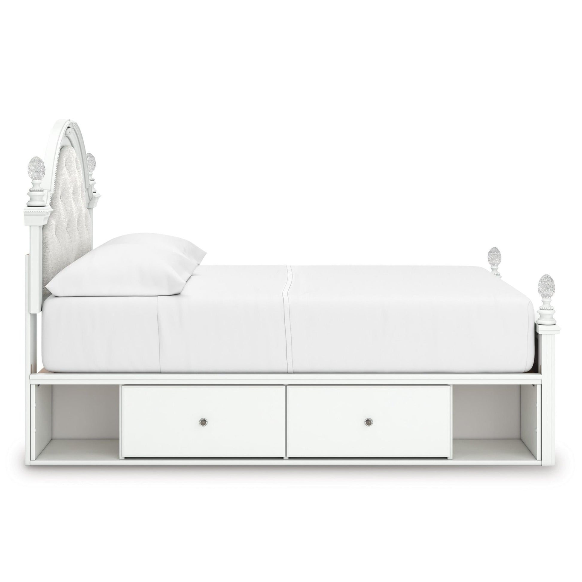Signature Design by Ashley Kozlani Full Upholstered Panel Bed with Storage PCB1819 - 187/PCB1819 - 150/PCB1819 - 84/B100 - 12 - American Furniture of Slidell