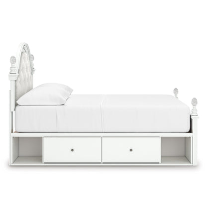 Signature Design by Ashley Kozlani Full Upholstered Panel Bed with Storage PCB1819 - 187/PCB1819 - 150/PCB1819 - 84/B100 - 12 - American Furniture of Slidell