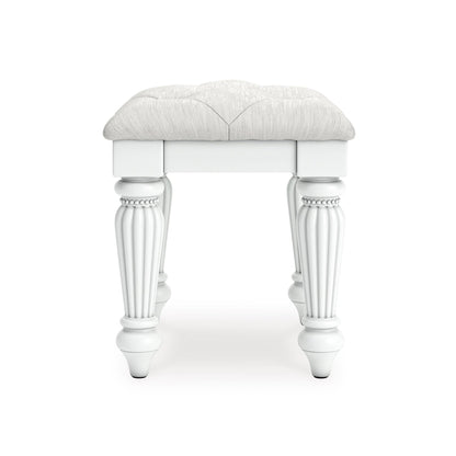 Signature Design by Ashley Kozlani PCB1819 - 01 Vanity Upholstered Stool - American Furniture of Slidell