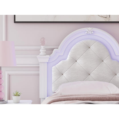 Signature Design by Ashley Kozlani PCB1819 - 153 Twin Upholstered Panel Headboard - American Furniture of Slidell
