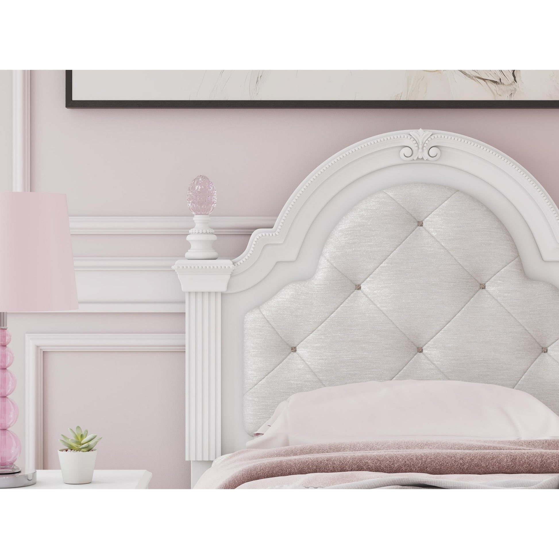 Signature Design by Ashley Kozlani PCB1819 - 153 Twin Upholstered Panel Headboard - American Furniture of Slidell