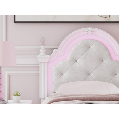 Signature Design by Ashley Kozlani PCB1819 - 153 Twin Upholstered Panel Headboard - American Furniture of Slidell