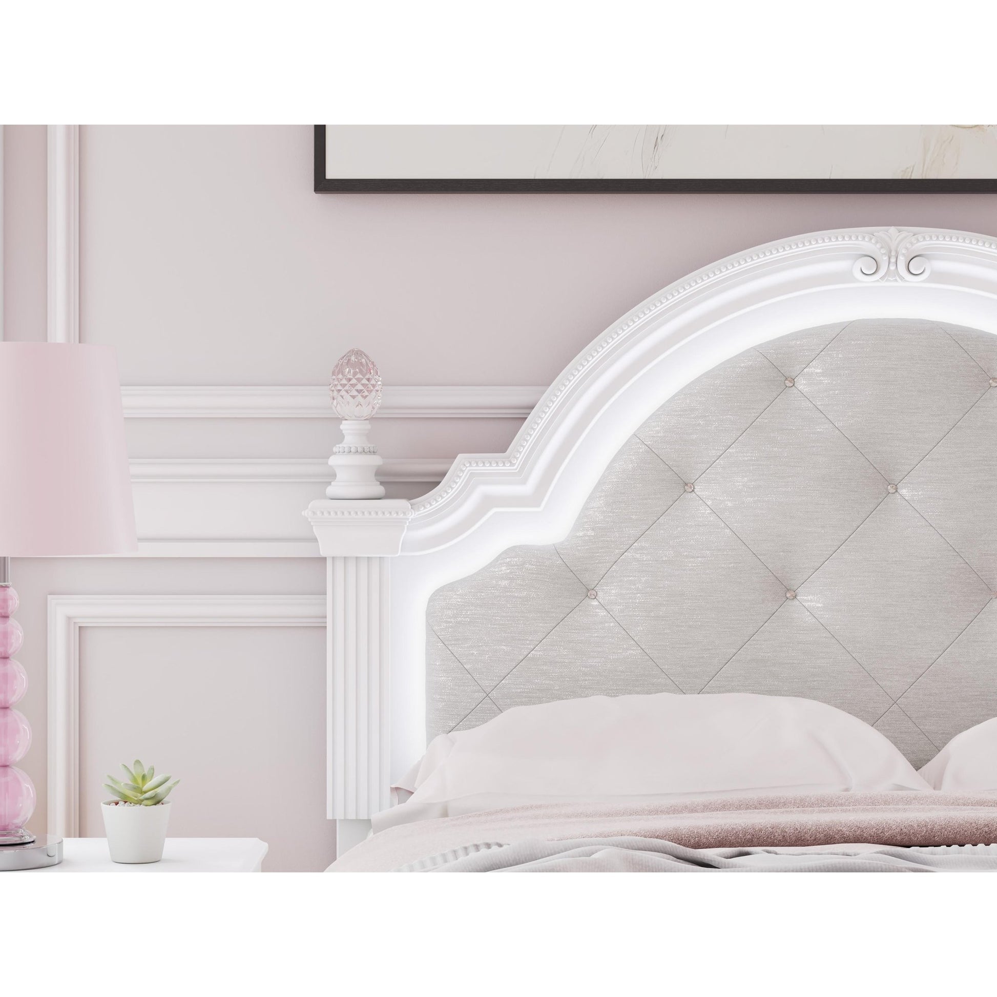 Signature Design by Ashley Kozlani PCB1819 - 187 Full Upholstered Panel Headboard - American Furniture of Slidell