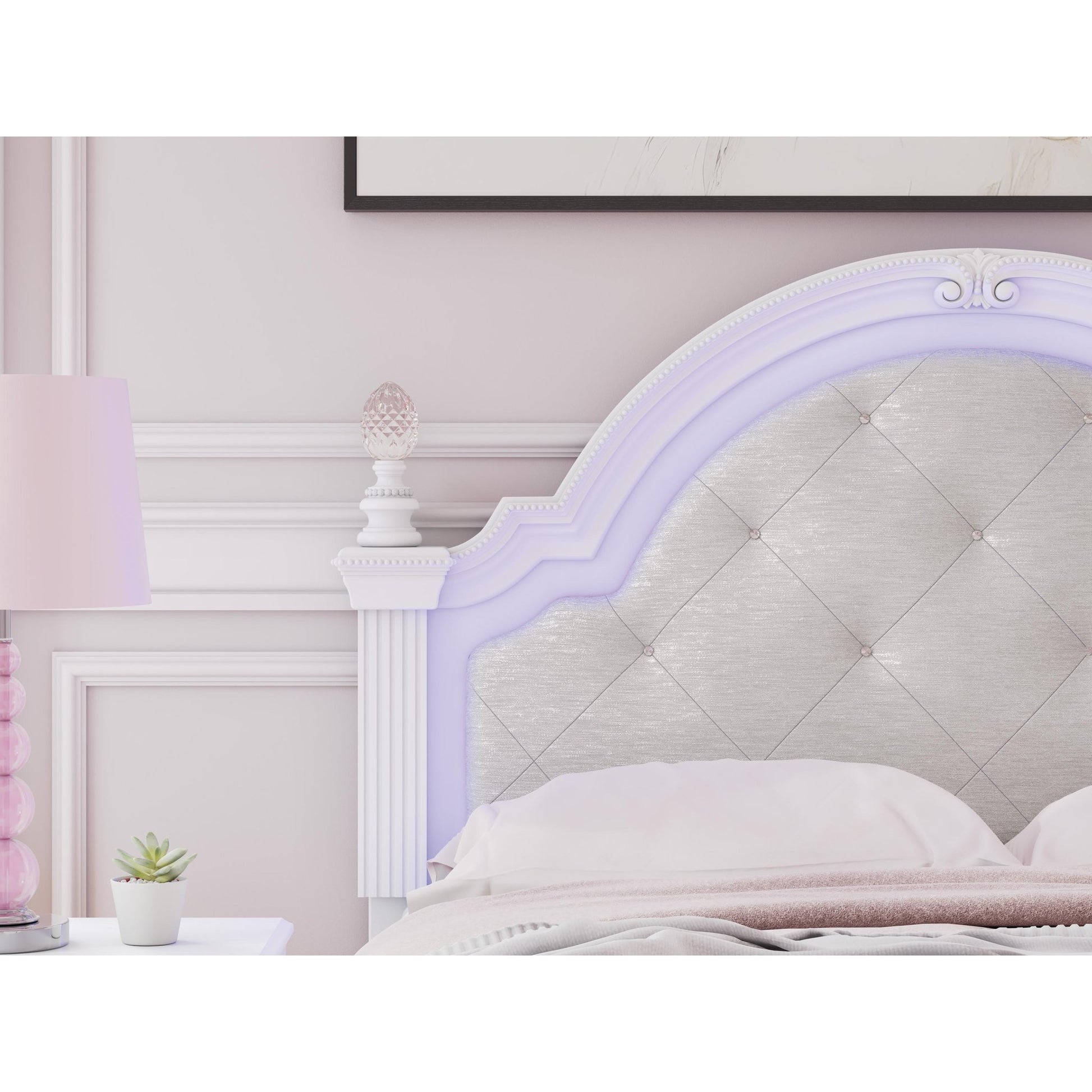 Signature Design by Ashley Kozlani PCB1819 - 187 Full Upholstered Panel Headboard - American Furniture of Slidell