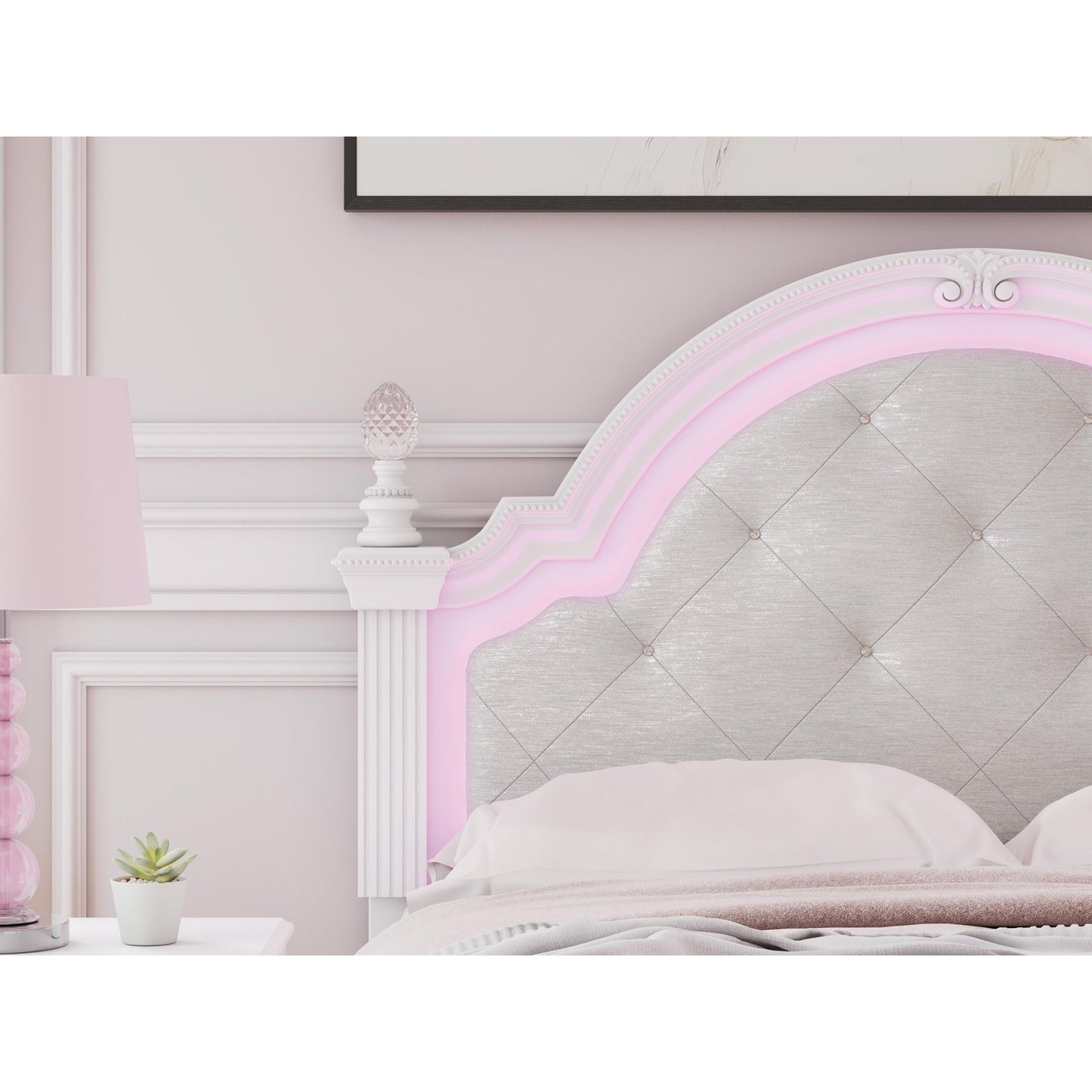 Signature Design by Ashley Kozlani PCB1819 - 187 Full Upholstered Panel Headboard - American Furniture of Slidell