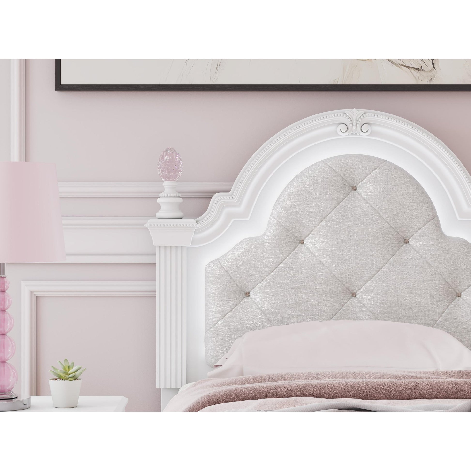 Signature Design by Ashley Kozlani Twin Upholstered Panel Bed PCB1819 - 153/PCB1819 - 52/PCB1819 - 83 - American Furniture of Slidell