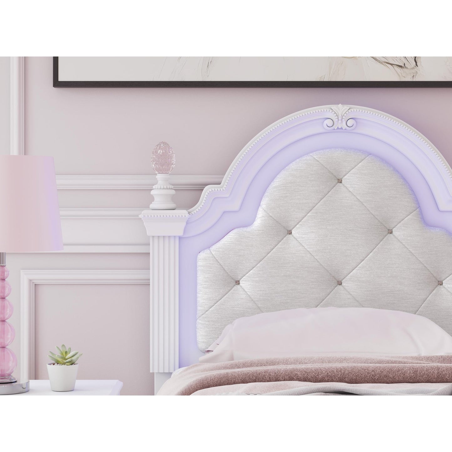 Signature Design by Ashley Kozlani Twin Upholstered Panel Bed PCB1819 - 153/PCB1819 - 52/PCB1819 - 83 - American Furniture of Slidell