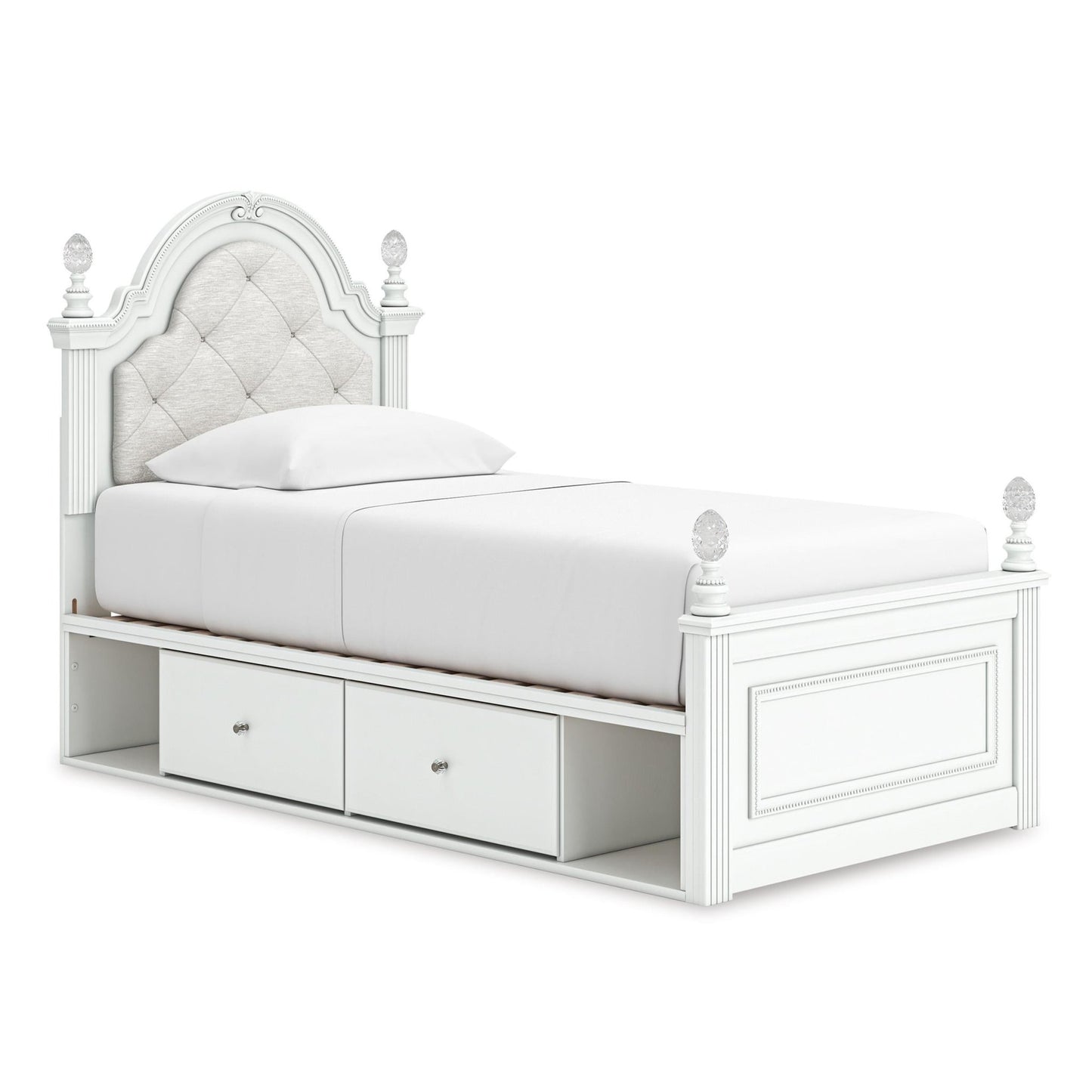 Signature Design by Ashley Kozlani Twin Upholstered Panel Bed with Storage PCB1819 - 153/PCB1819 - 52/PCB1819 - 150/B100 - 11 - American Furniture of Slidell